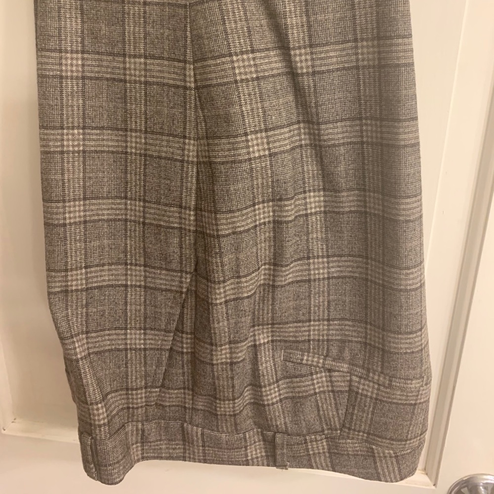 Banana Republic Cropped Tweed Plaid Pants